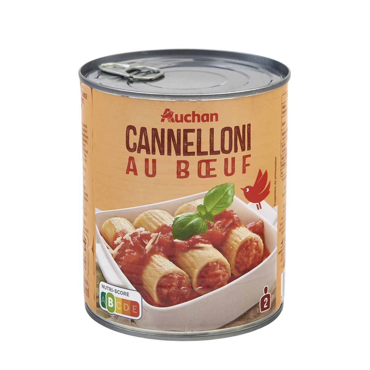 AUCHAN Cannelloni au boeuf 800g