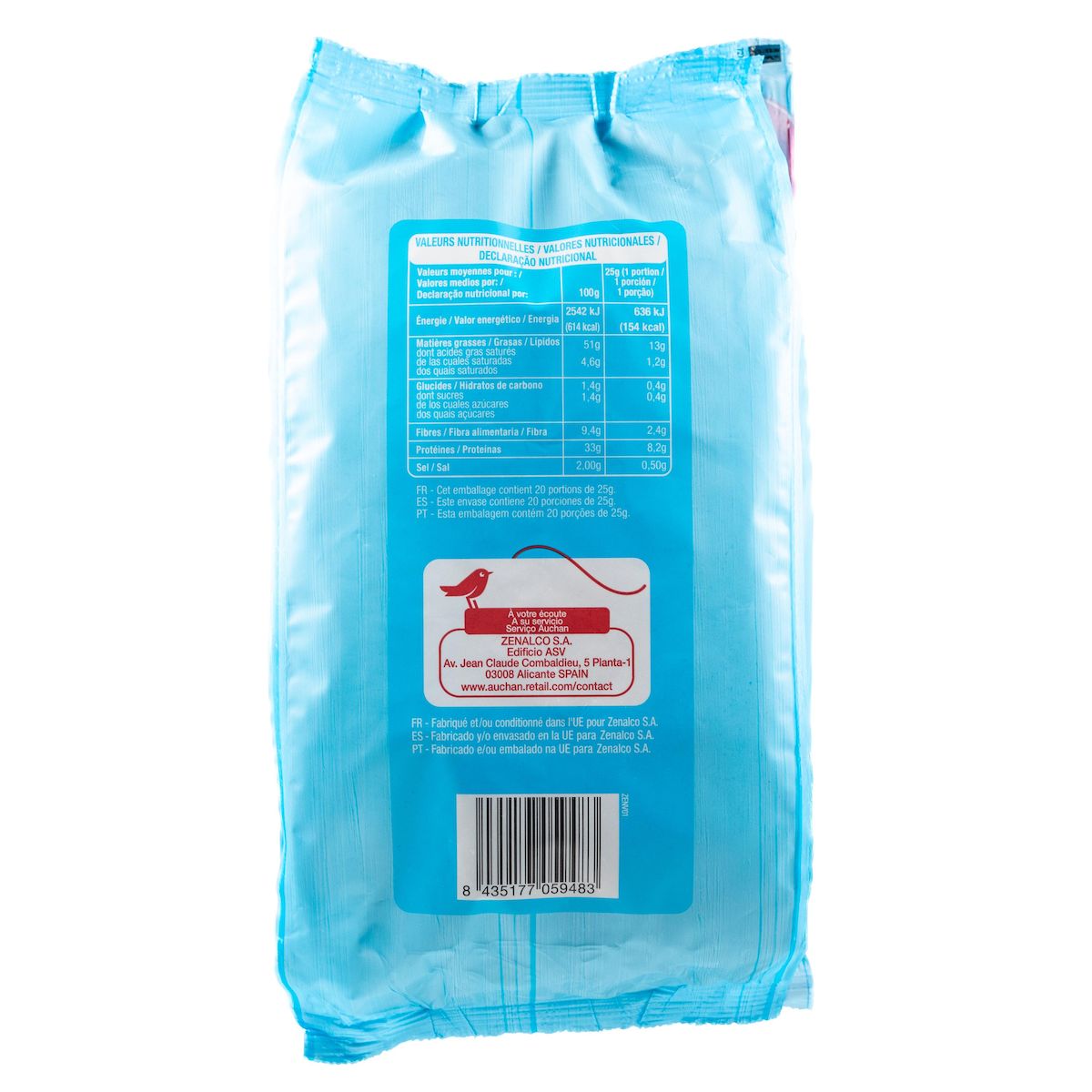 AUCHAN Graines de tournesol 500g