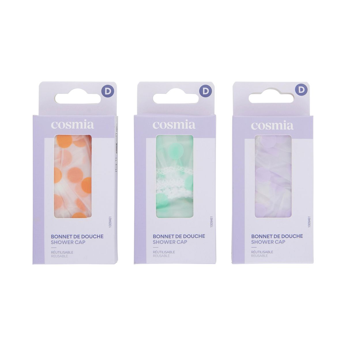 COSMIA Bonnet de douche coloris aléatoire 1 pièce