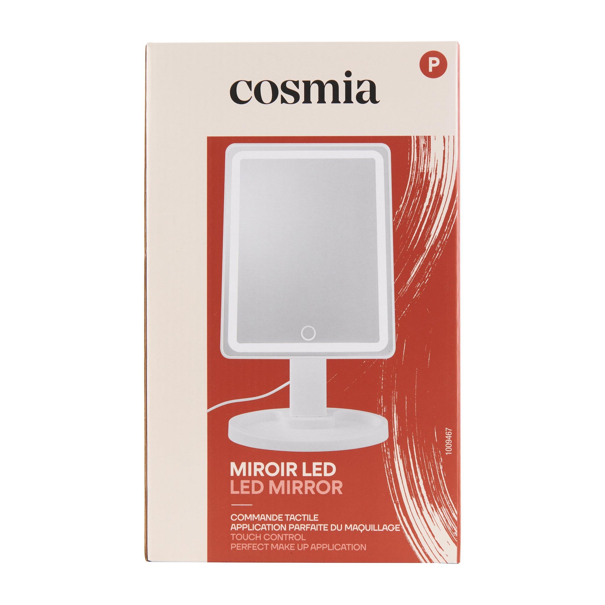 Voir la diapositive 2 : COSMIA Miroir led commande tactile 1 pièce