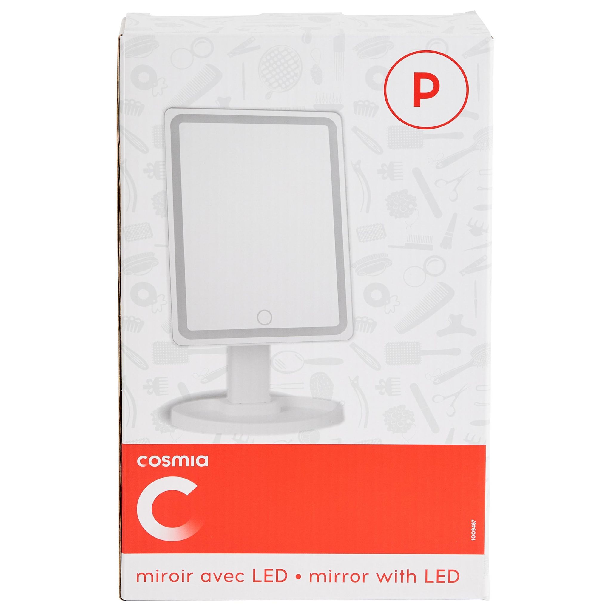 Voir la diapositive 5 : COSMIA Miroir led commande tactile 1 pièce