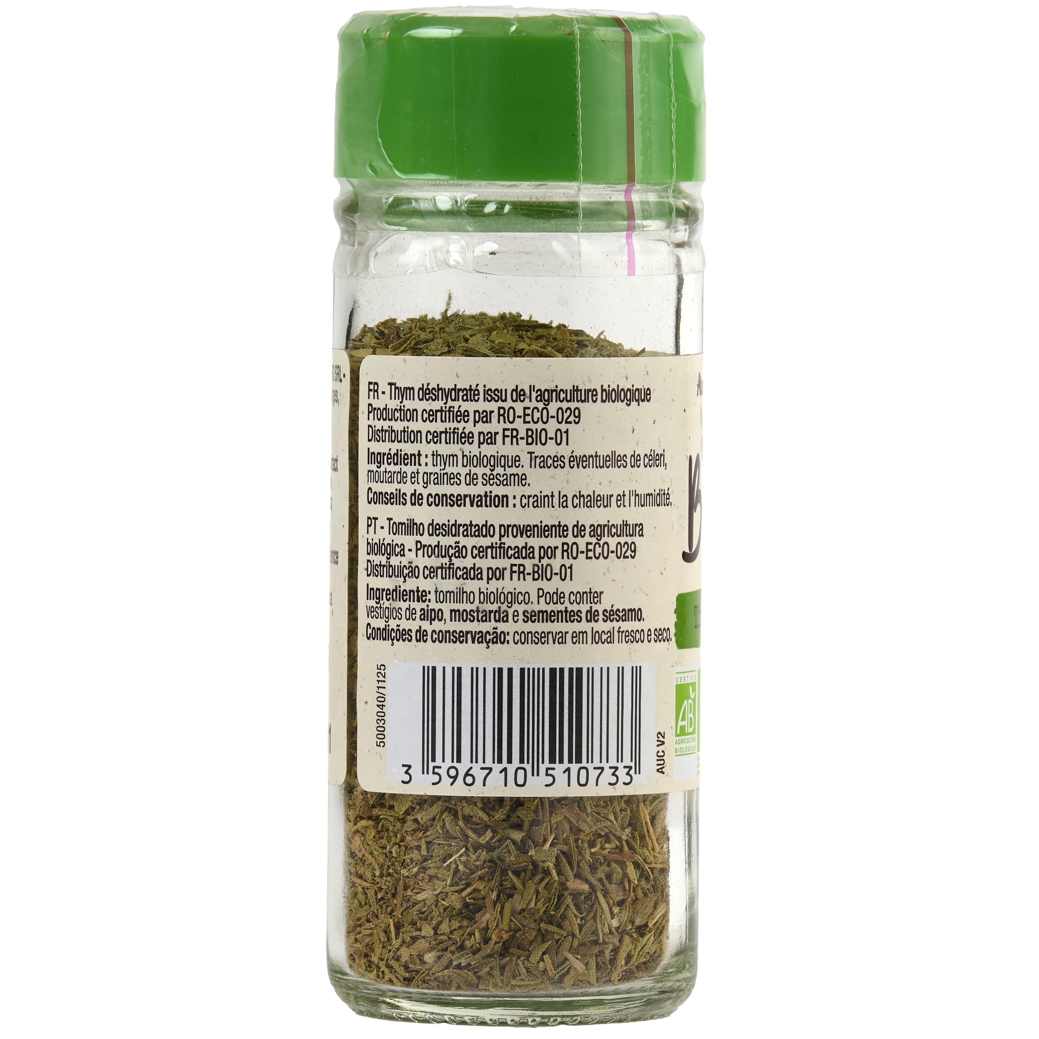 Voir la diapositive 2 : AUCHAN BIO Thym bio 16g