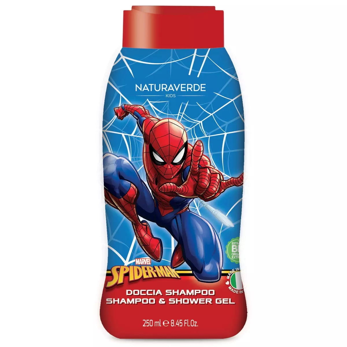 NATURAVERDE Kids shampooing et gel douche spiderman 250ml