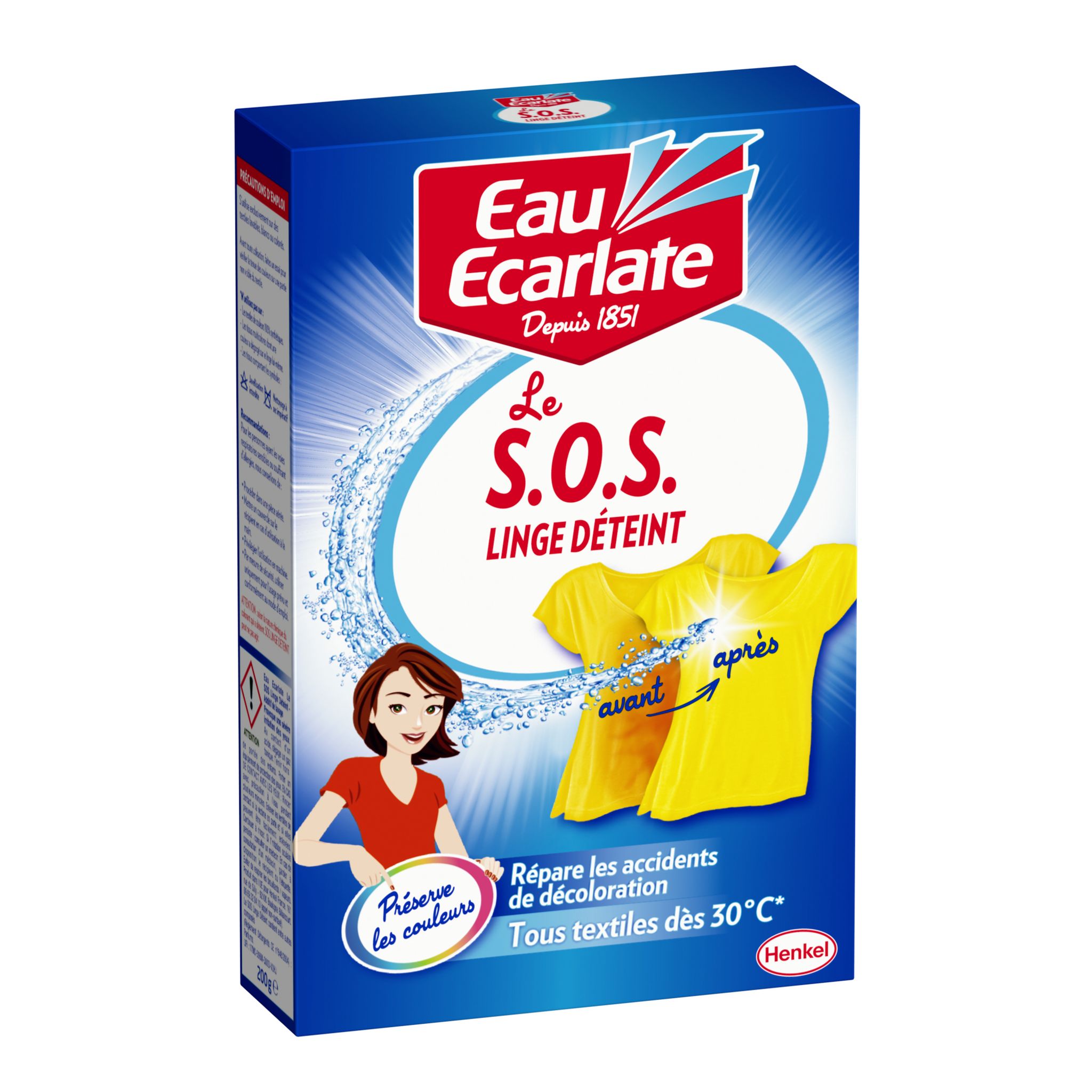 Voir la diapositive 2 : EAU ECARLATE Sos déteint 200g