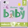 Voir la diapositive 2 : AUCHAN BABY Couches taille 2 (3-6kg) 36 couches