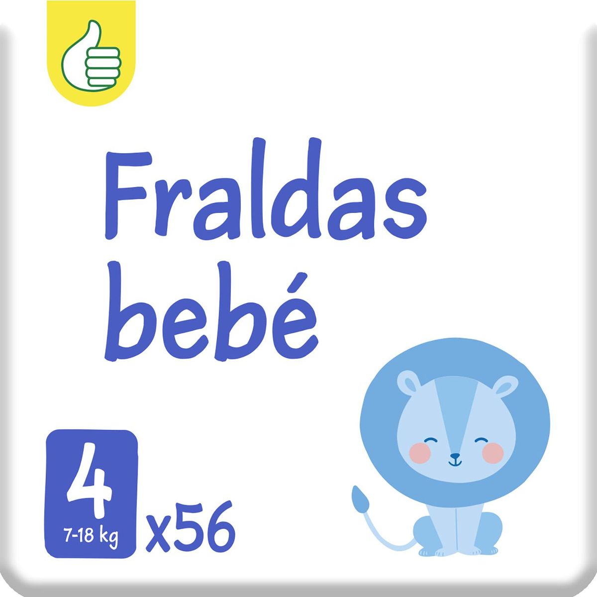 POUCE Couches taille 4 (7-18kg) 56 couches