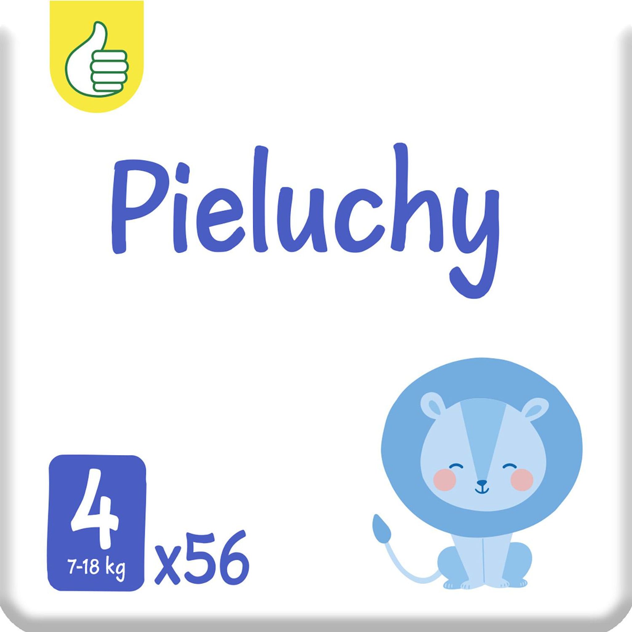 Voir la diapositive 4 : POUCE Couches taille 4 (7-18kg) 56 couches