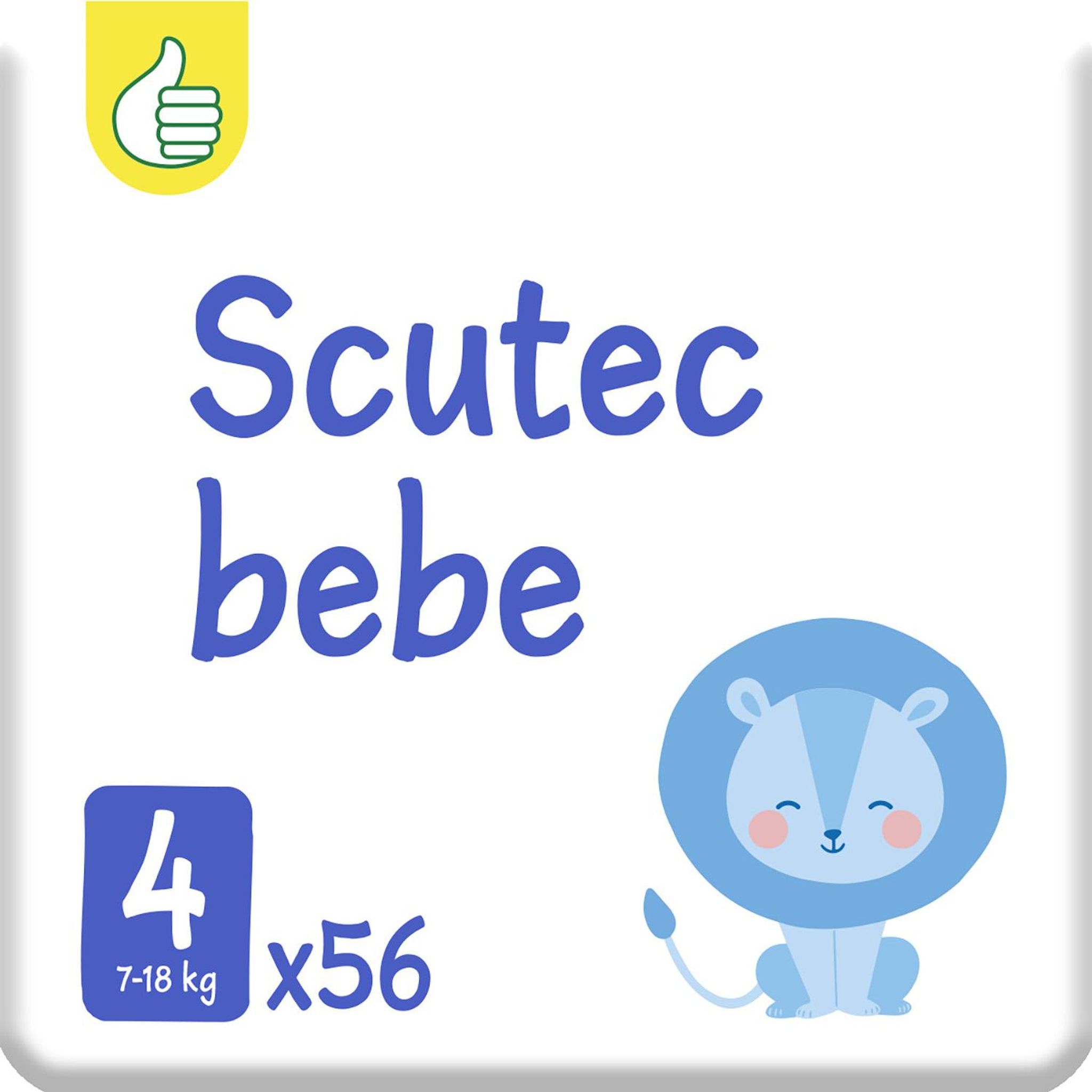 Voir la diapositive 6 : POUCE Couches taille 4 (7-18kg) 56 couches