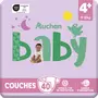 AUCHAN BABY Couches taille 4+ (9-20kg) 40 couches
