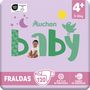 Voir la diapositive 9 : AUCHAN BABY Couches taille 4+ (9-20kg) 120 couches