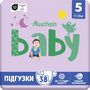 Voir la diapositive 2 : AUCHAN BABY Couches taille 5 (11-25kg) 38 couches