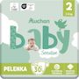 Voir la diapositive 6 : AUCHAN BABY Sensitive Couche taille 2 (3-6kg) 30 pièces