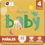 Voir la diapositive 7 : AUCHAN BABY Culotte pour bébé taille 4 (8-15kg) 22 pièces