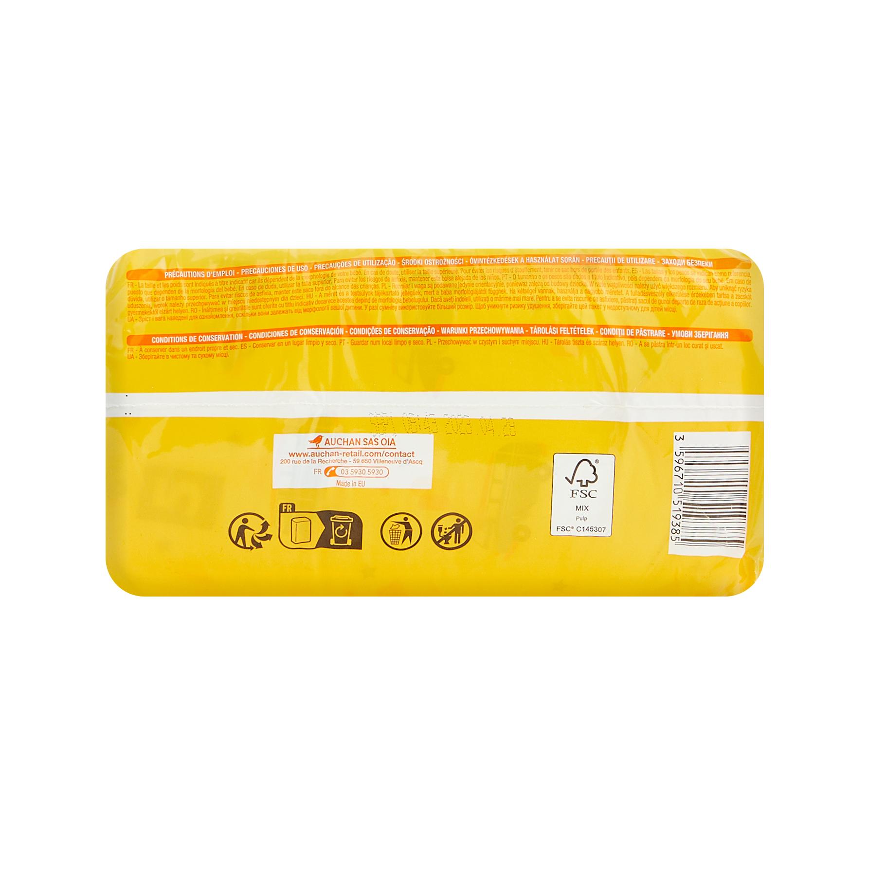 Voir la diapositive 4 : AUCHAN BABY Culotte pour bébé taille 5 (12-17kg) 20 pièces
