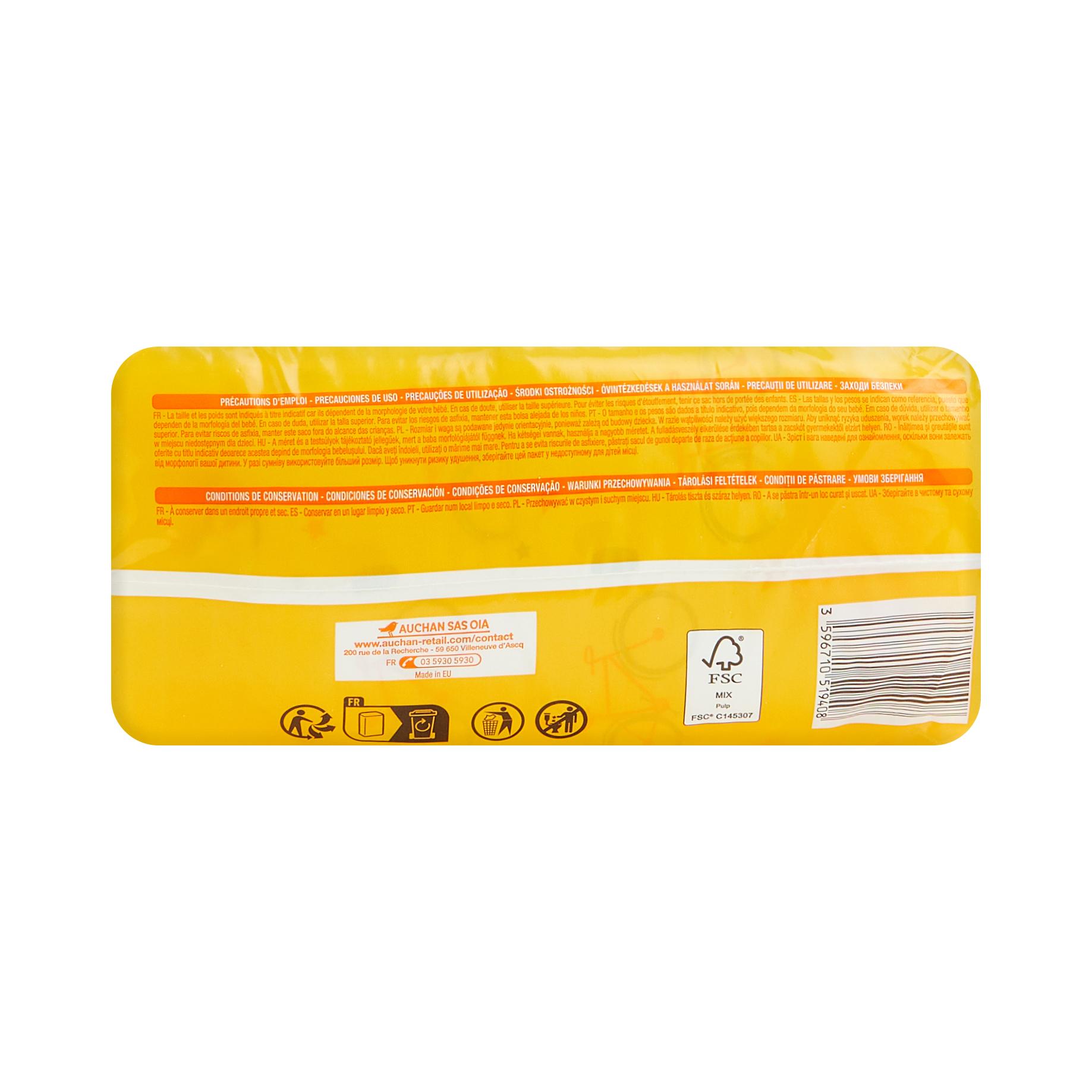 Voir la diapositive 10 : AUCHAN BABY Culotte pour bébé taille 6 (15-19kg) 18 pièces