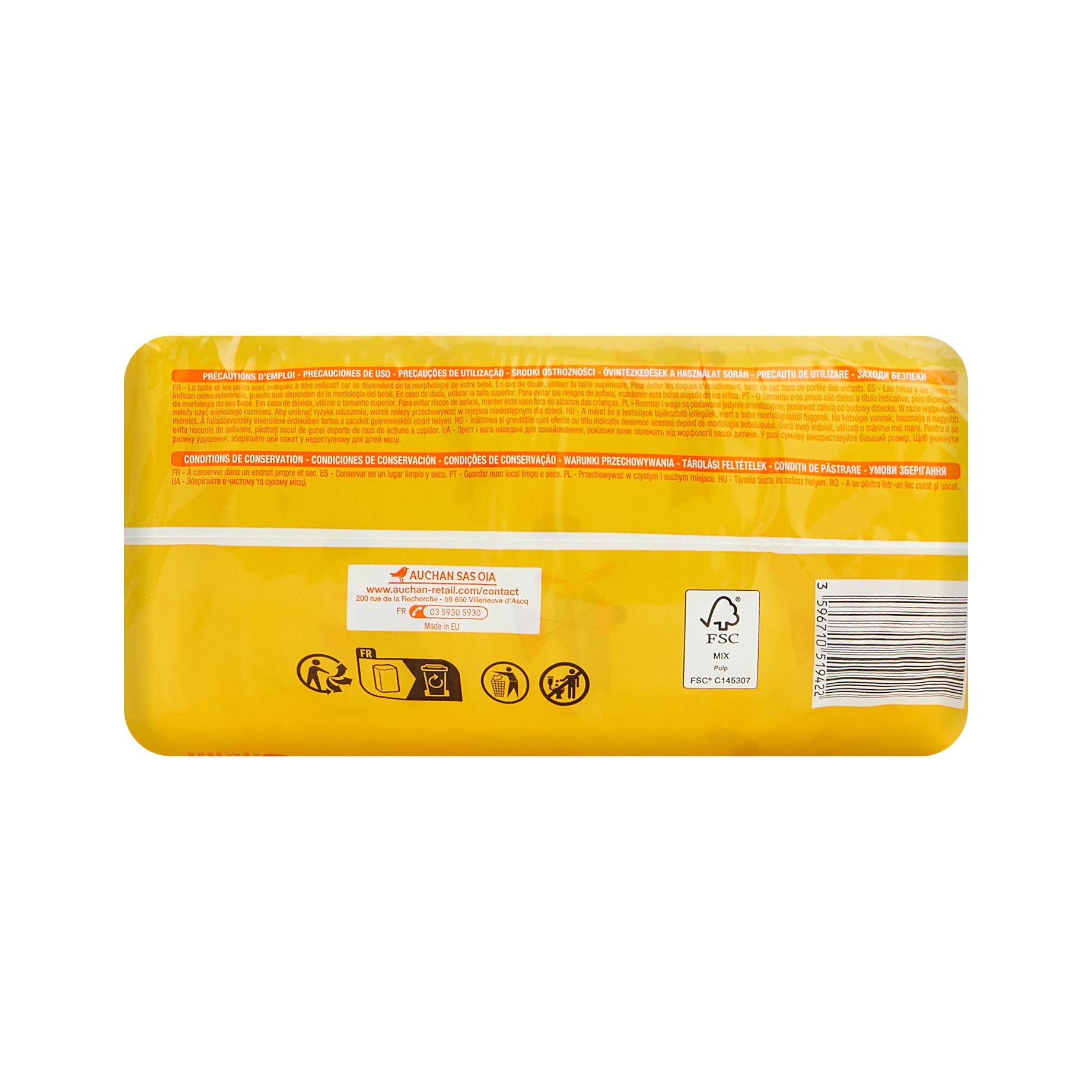Voir la diapositive 10 : AUCHAN BABY Culotte pour bébé taille 7 (+18kg) 15 pièces