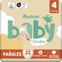 Voir la diapositive 4 : AUCHAN BABY Sensitive Culotte pour bébé taille 4 (8-15kg) 22 pièces