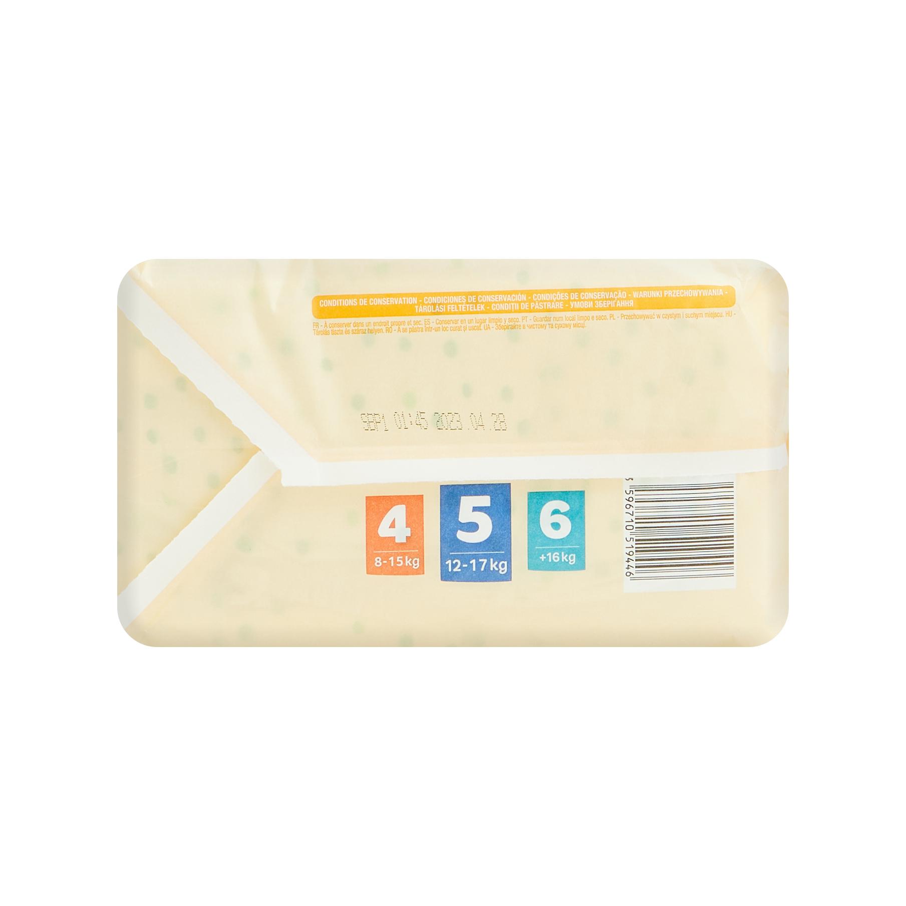 Voir la diapositive 8 : AUCHAN BABY Sensitive Culotte pour bébé taille 5 (12-17kg) 20 pièces