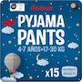 Voir la diapositive 10 : AUCHAN Couches culottes pyjama pants 4-7 ans (17-30kg) 15 couches