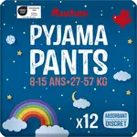AUCHAN Culottes nuit pyjama pants 8-15 ans (27-57kg) 12 pièces