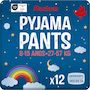 Voir la diapositive 9 : AUCHAN BABY Culottes nuit pyjama pants 8-15 ans (27-57kg) 12 pièces