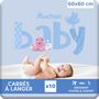 Voir la diapositive 8 : AUCHAN BABY Carrés à langer absorbants 60x60cm 10 pièces