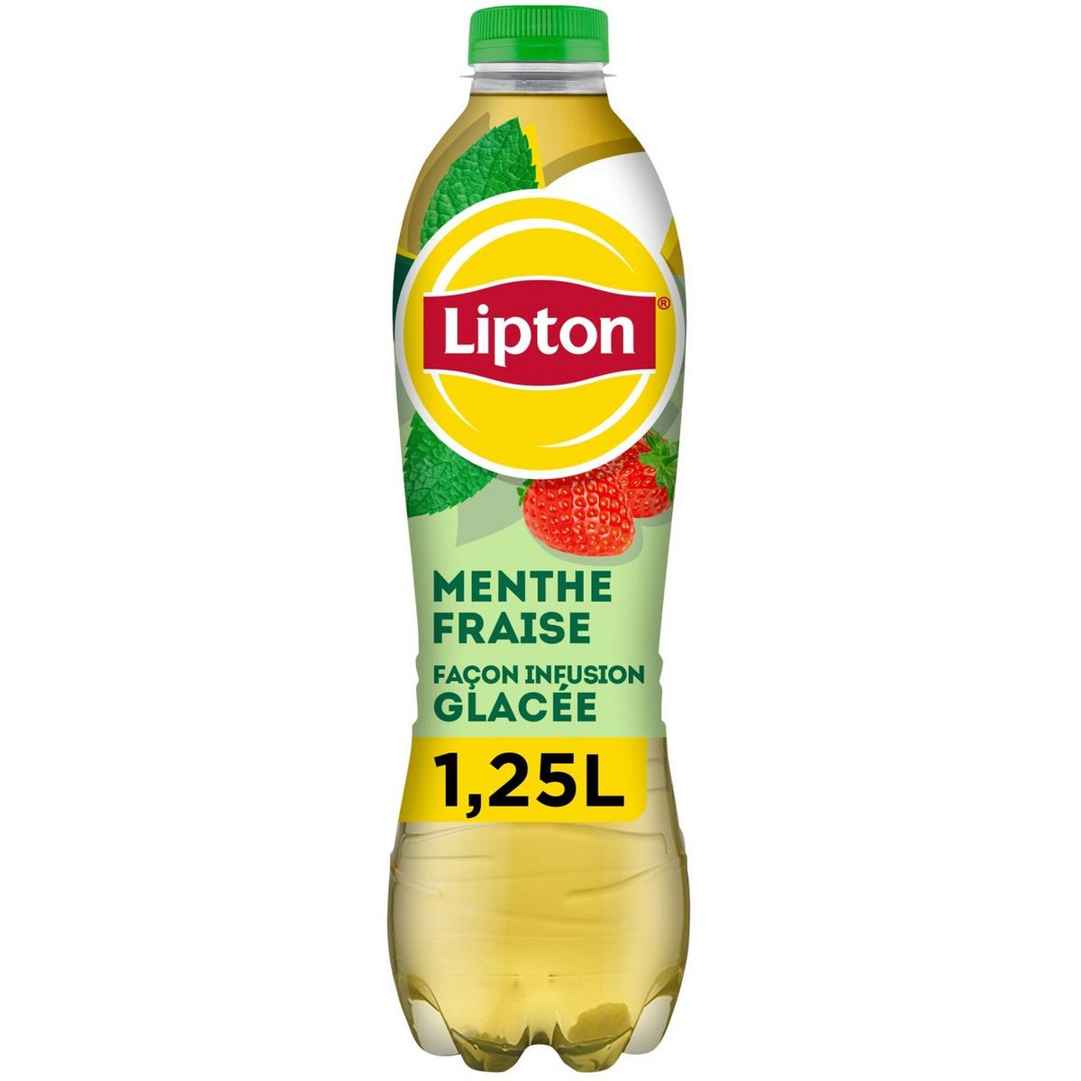 LIPTON Boisson façon infusion glacée menthe fraise 1.25l
