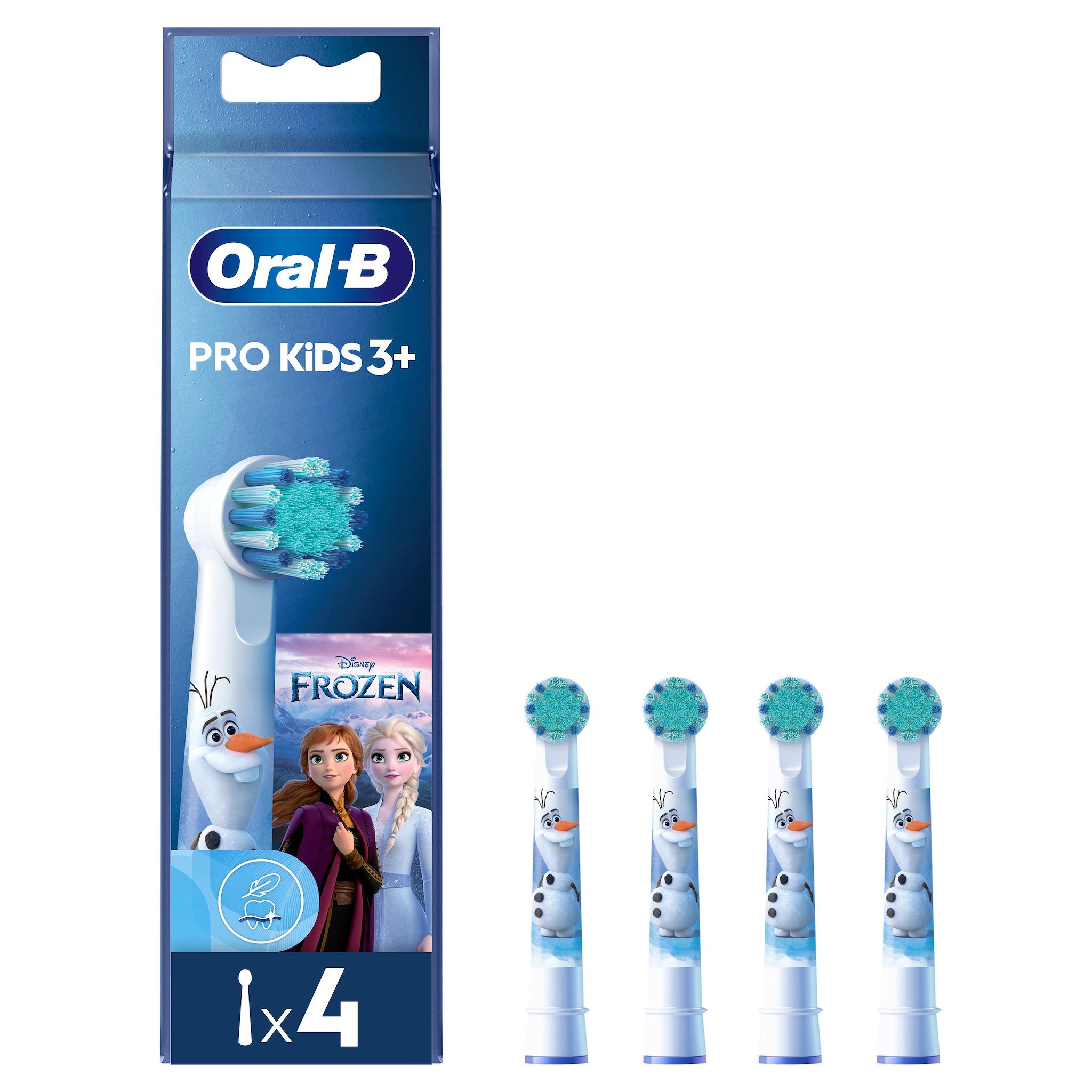 ORAL-B Pro kids 3+ Brossettes reines des neiges 4 Brossettes