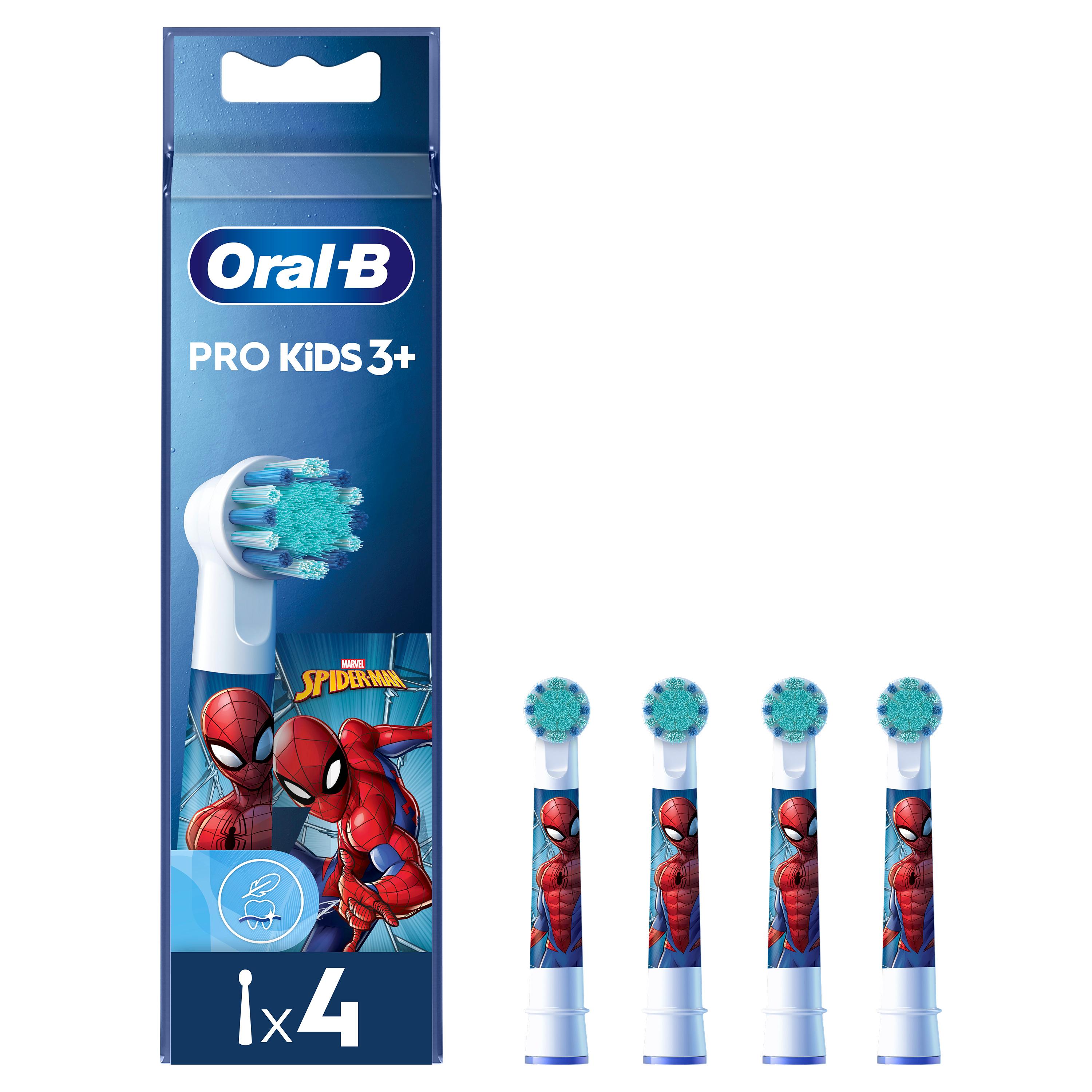ORAL-B Pro Kids 3+ Brossettes spiderman 4 pièces