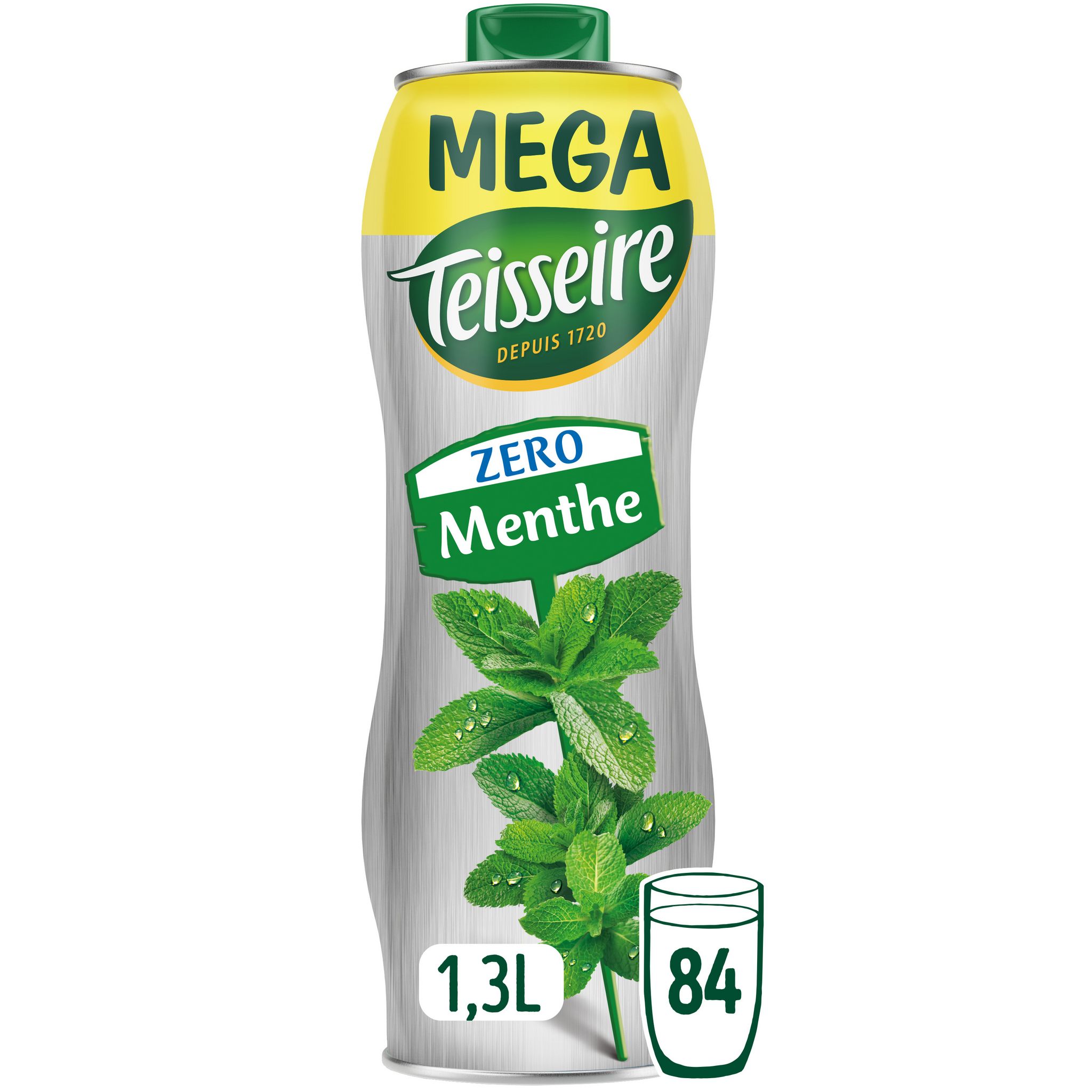 TEISSEIRE Sirop de menthe zéro sucres 130cl