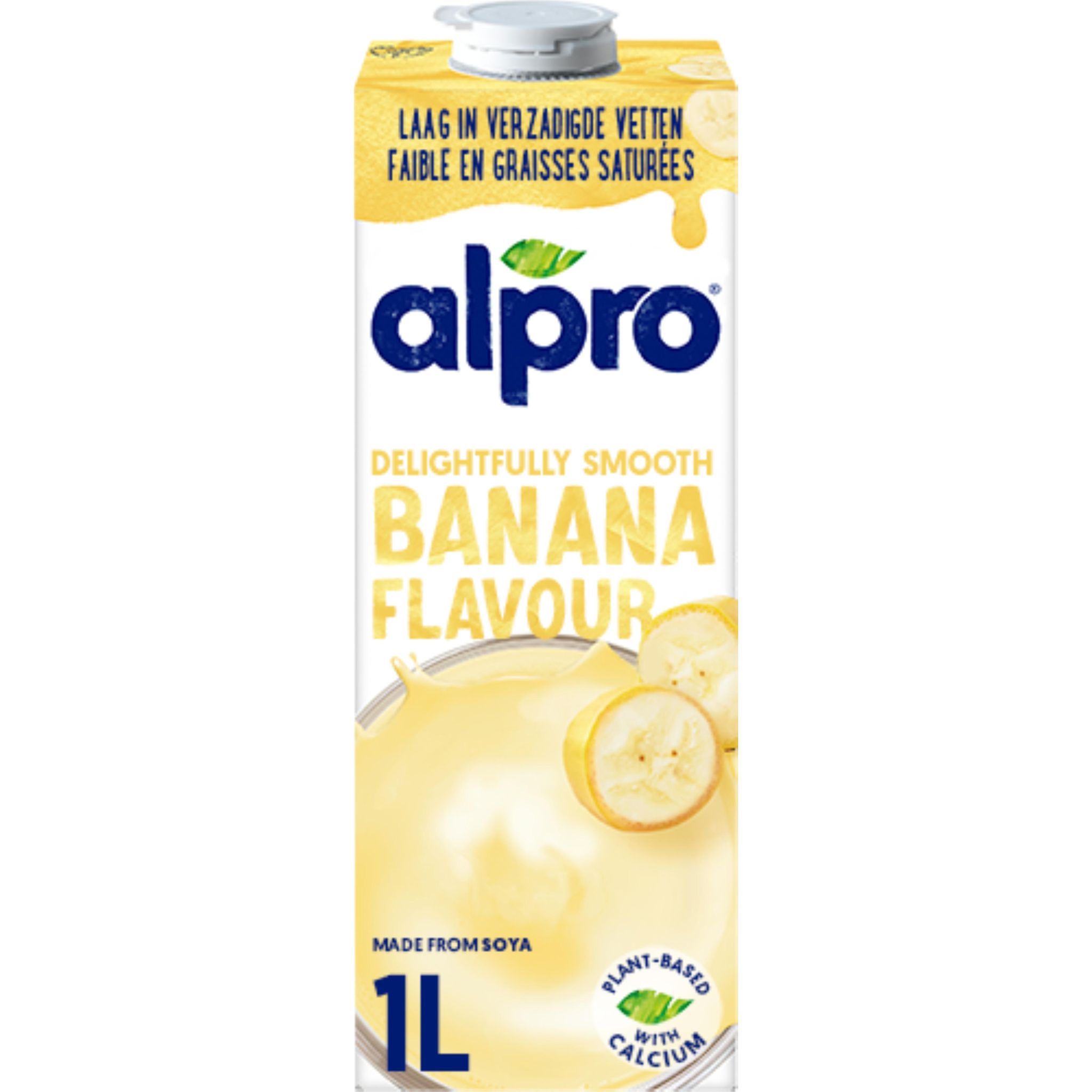 Voir la diapositive 2 : ALPRO Boisson végétale soja saveur banane 1l