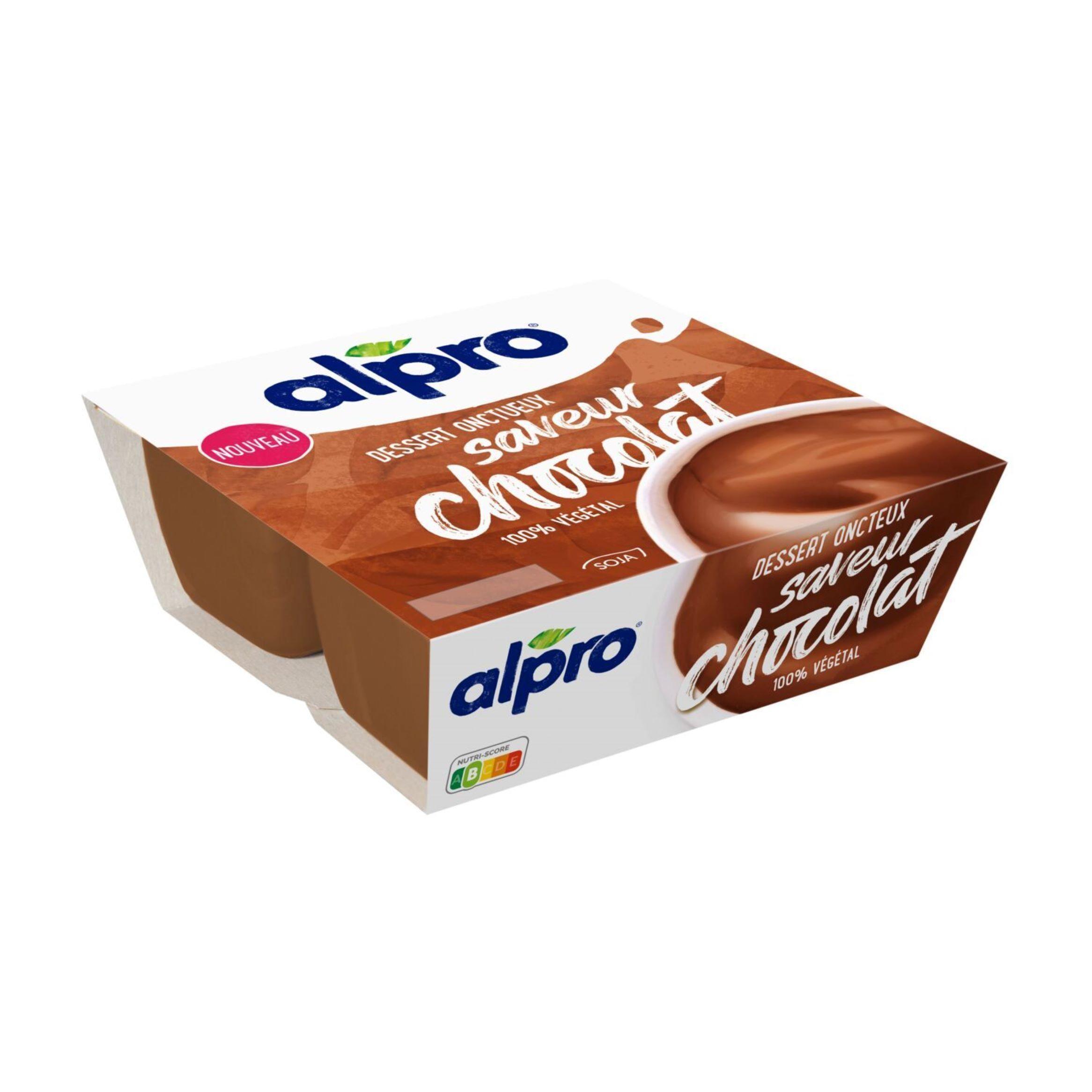 Voir la diapositive 2 : ALPRO Dessert végétal au soja saveur chocolat 4x115g