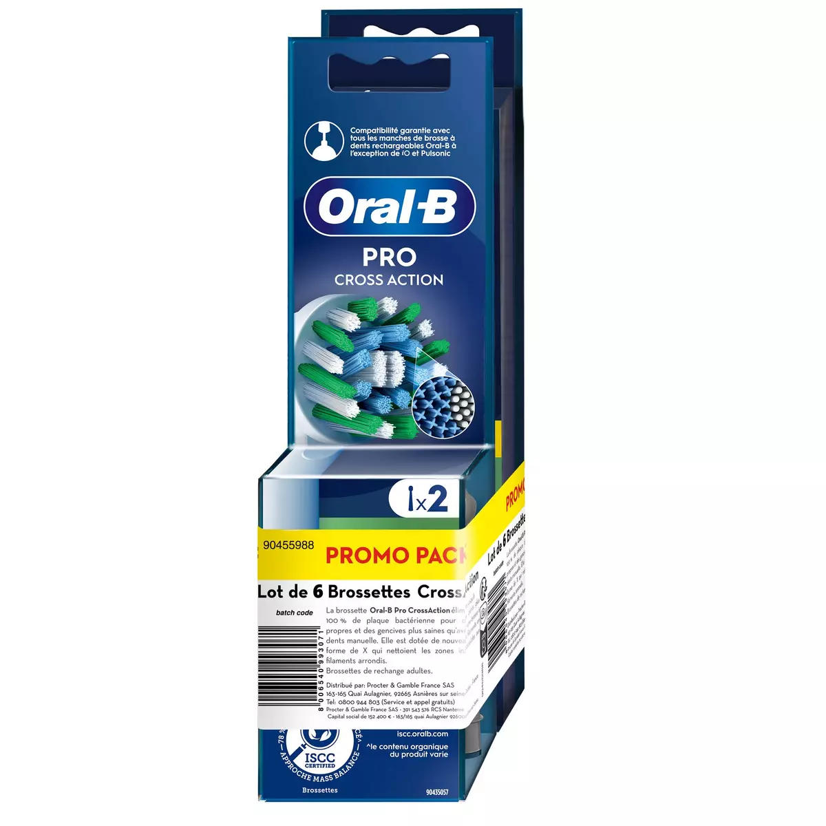 ORAL-B Pro cross action brossettes 4+2 brossettes