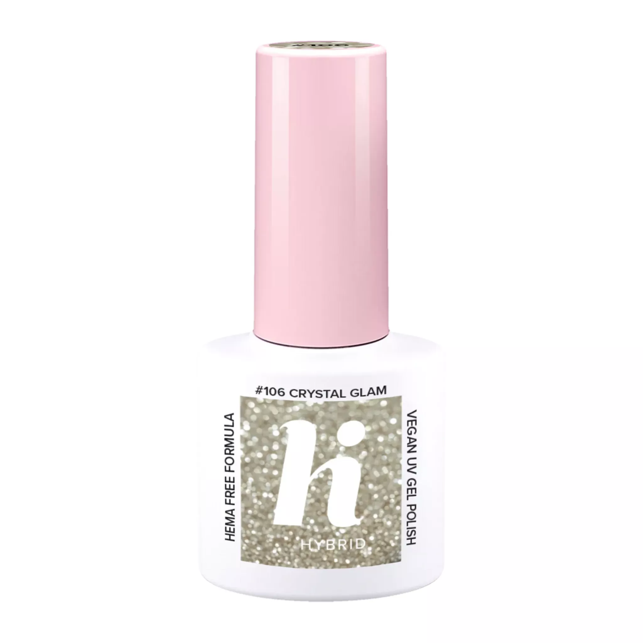 HI HYBRID Vernis à ongles gel semi permanent 106 crystal glam 5ml