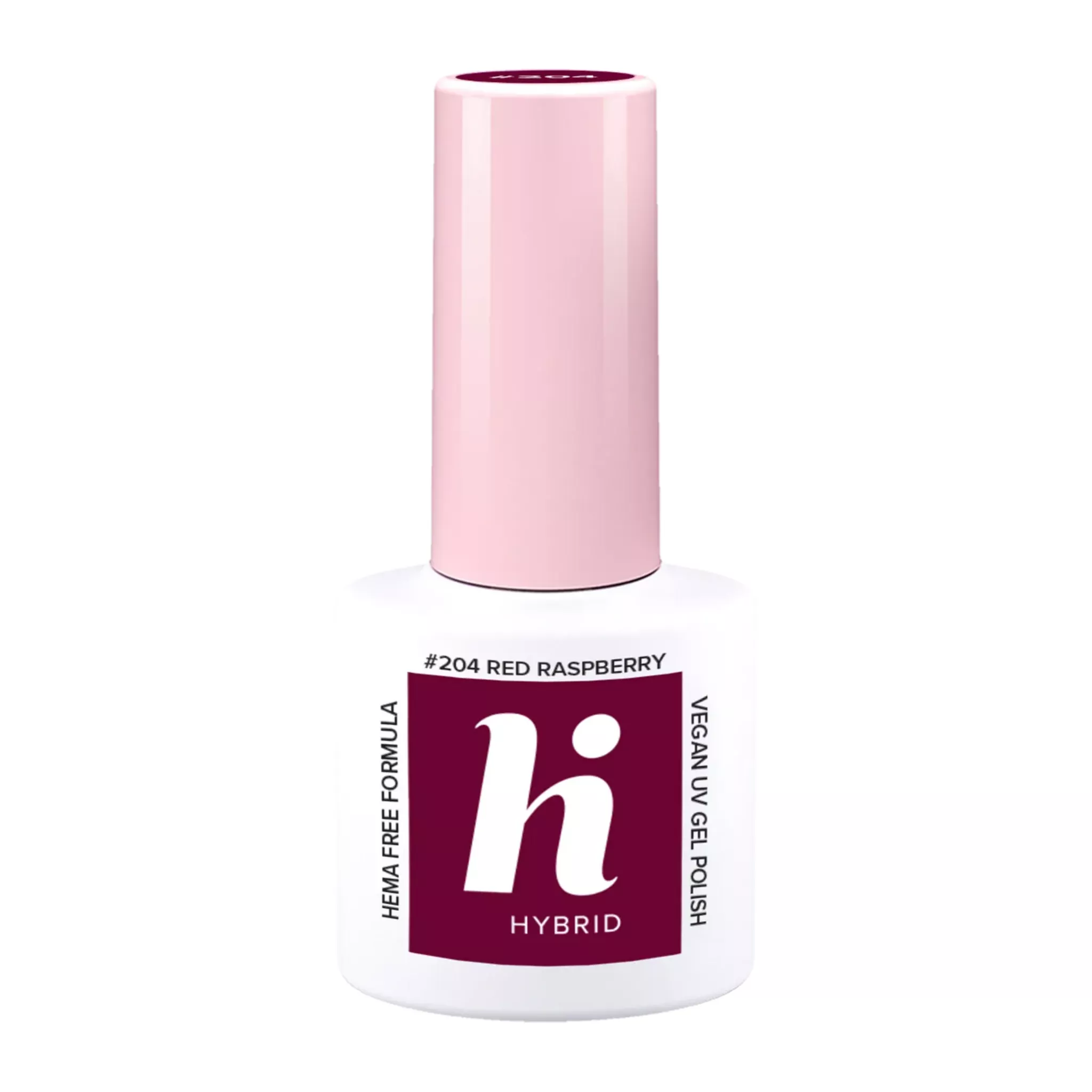 HI HYBRID Vernis à ongles gel semi permanent 204 red raspberry 5ml