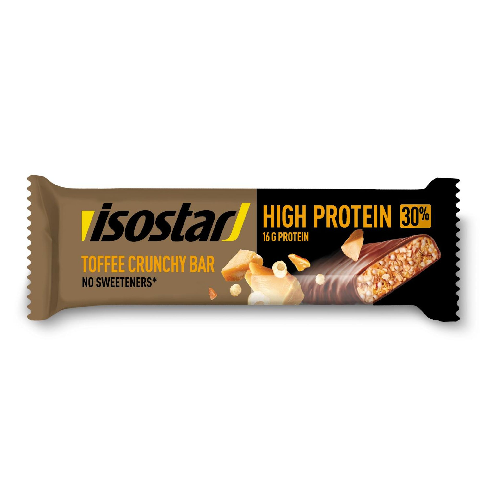 ISOSTAR Barre protéinée crunchy au caramel 55g