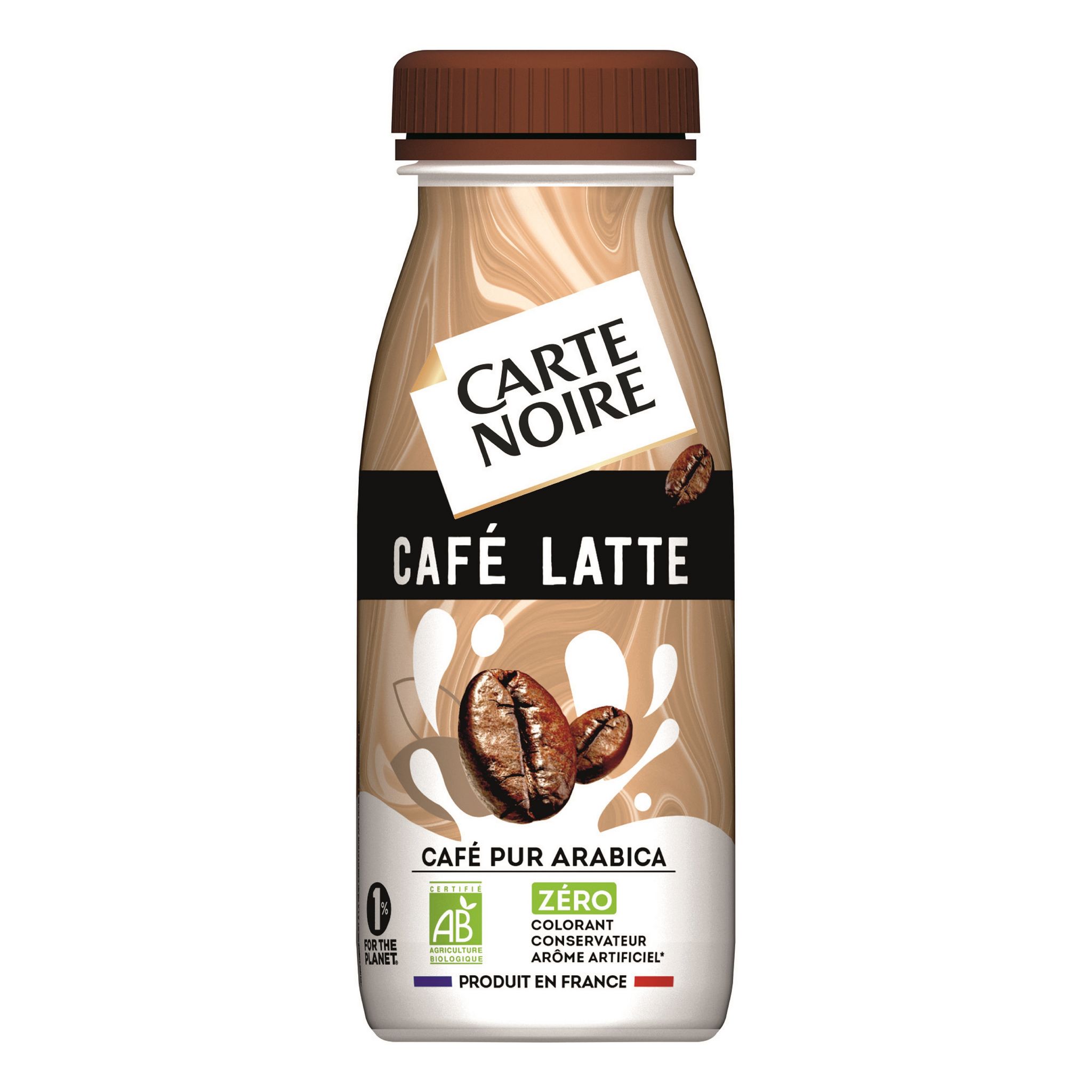 CARTE NOIRE Café latte bio pur arabica 250ml