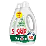 SKIP Lessive liquide active clean Lot de 2 68 lavages 3,06L