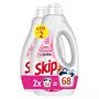 SKIP Lessive liquide touche de Cajoline 68 lavages 2x1.53l