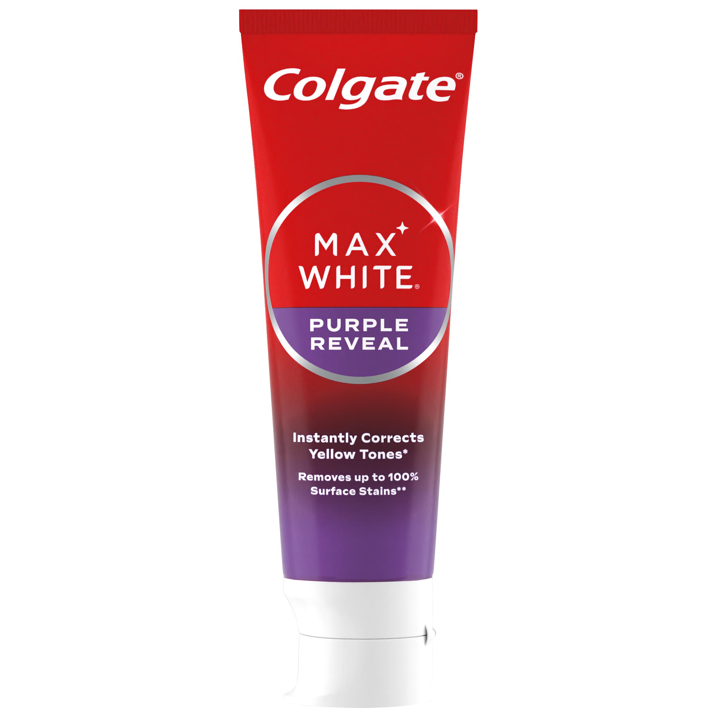 Voir la diapositive 2 : COLGATE Max white dentifrice blancheur purple 75ml