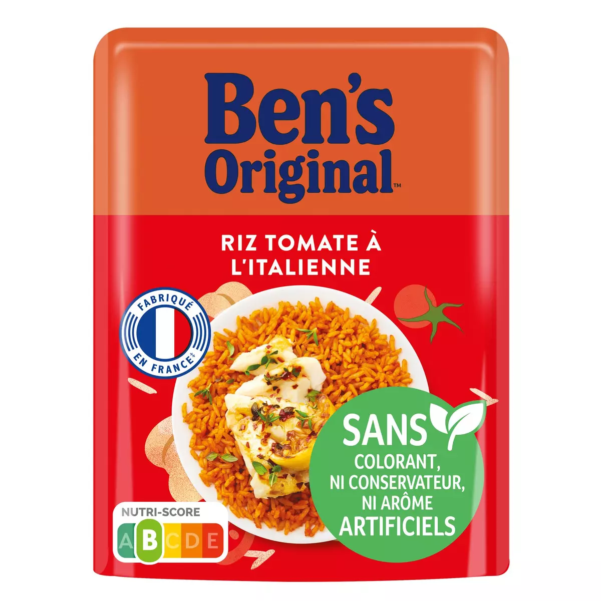 BEN'S ORIGINAL Riz tomate à l'italienne sachet express 1 personne