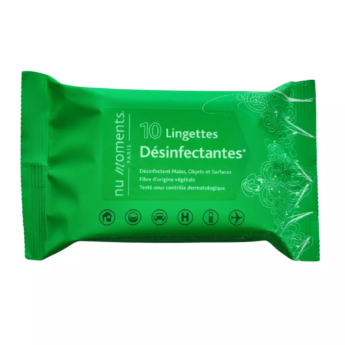 NU MOMENTS PARIS Lingette désinfectantes 10 lingettes