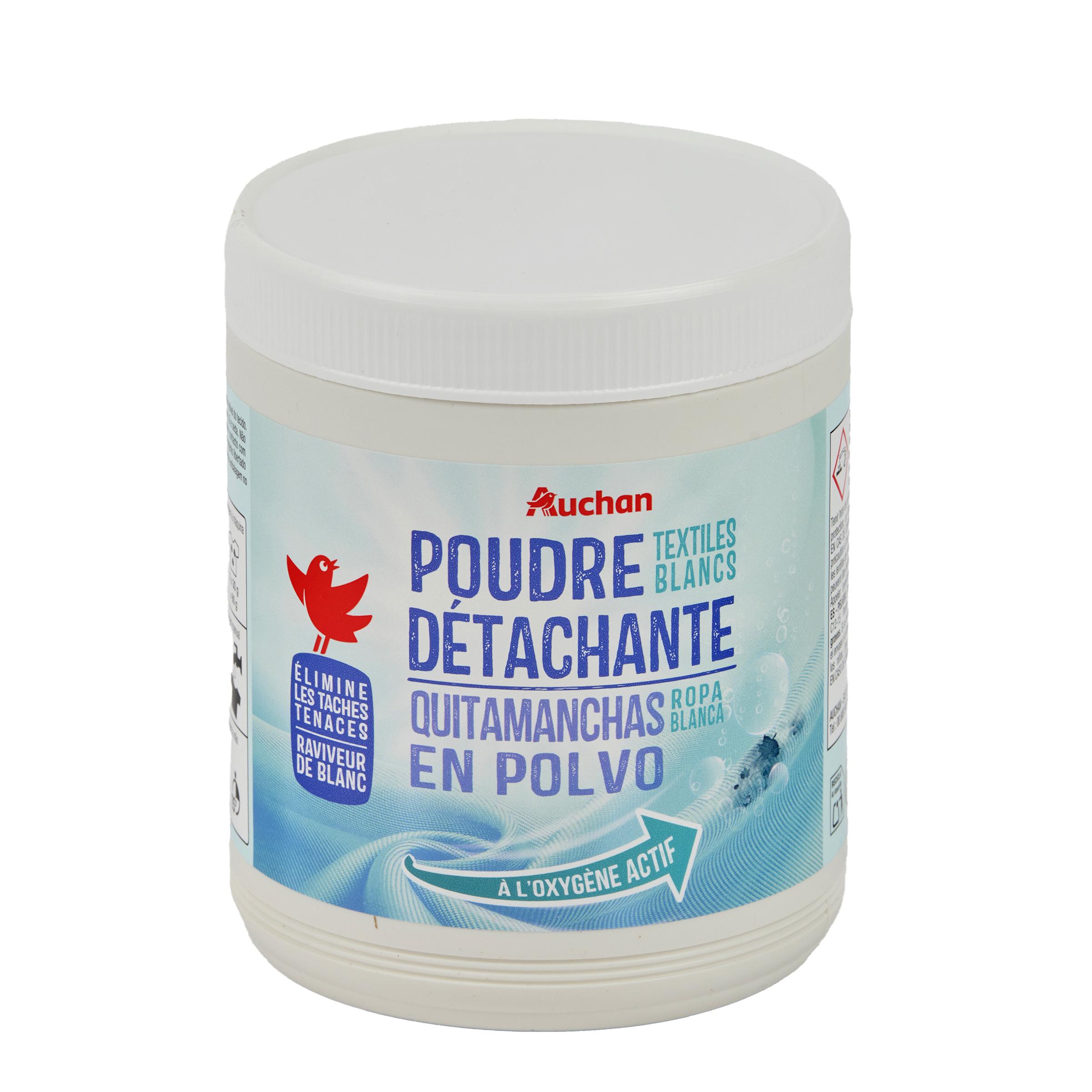 Voir la diapositive 4 : AUCHAN Poudre détachante textiles blancs 1kg