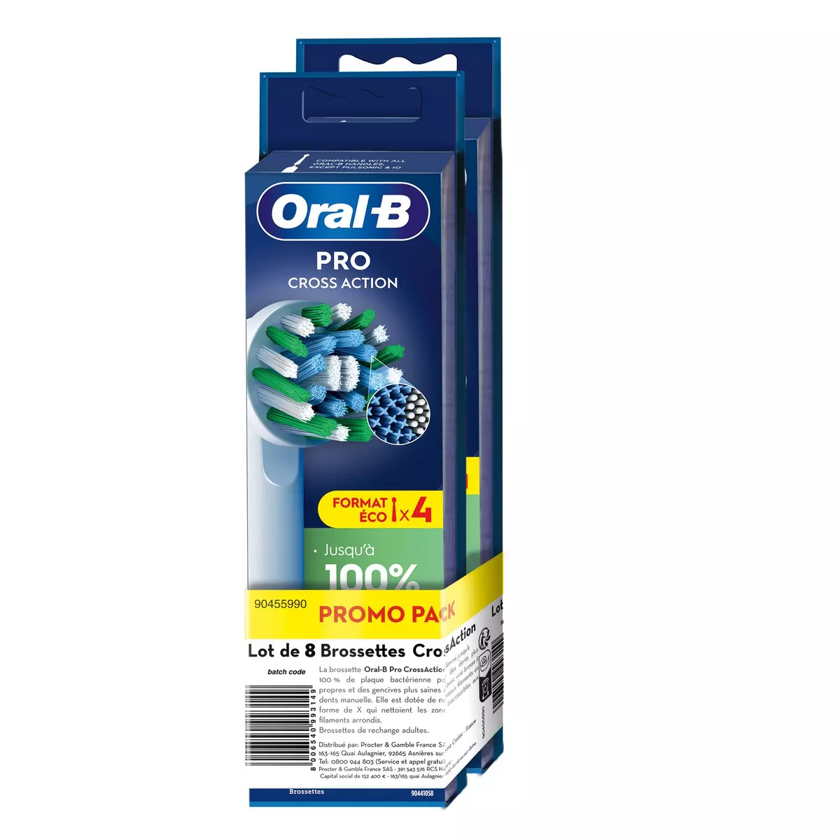 ORAL-B Brossettes crossaction 4+4 brossettes