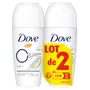 DOVE Original 0% Déodorants bille 48h sans sels d'aluminium 2x50ml