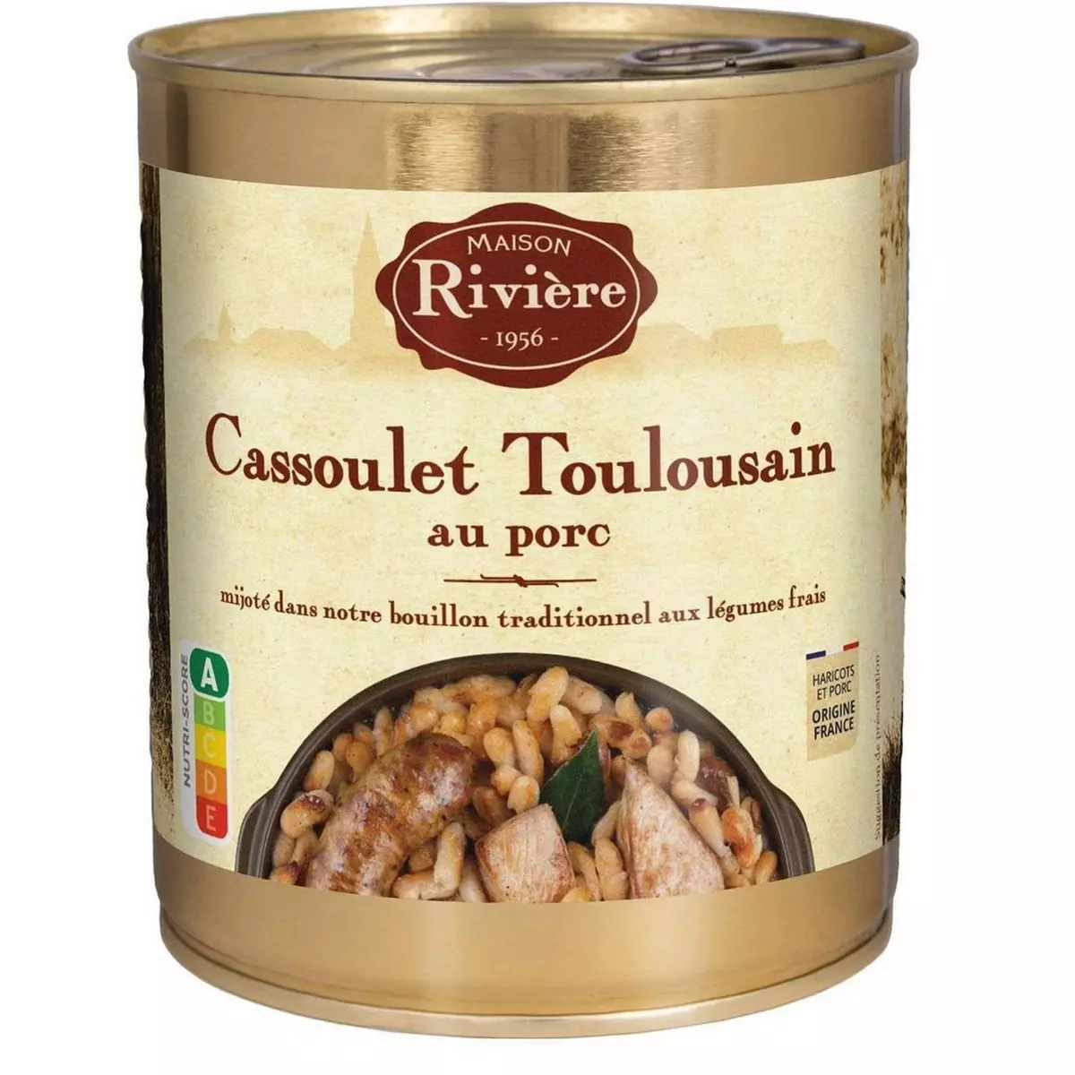 MAISON RIVIERE Cassoulet toulousain au porc 840g