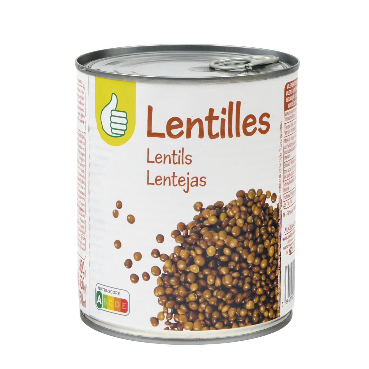 POUCE Lentilles 530g