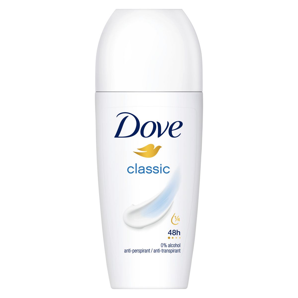 DOVE Déodorant bille anti-transpirant classique 48h 50ml