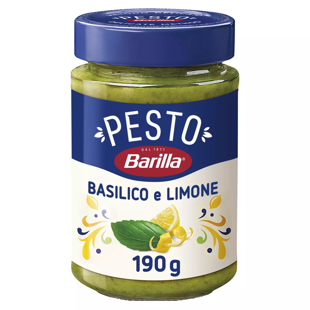 BARILLA Sauce pesto basilic et citron en bocal 190g