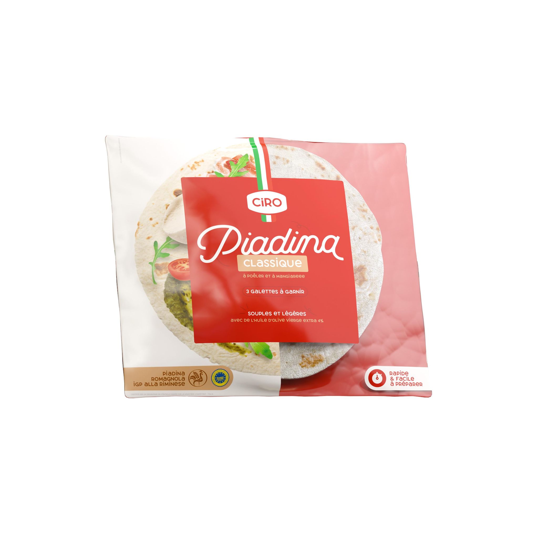 CIRO Galettes piadina à garnir 3 galettes 360g